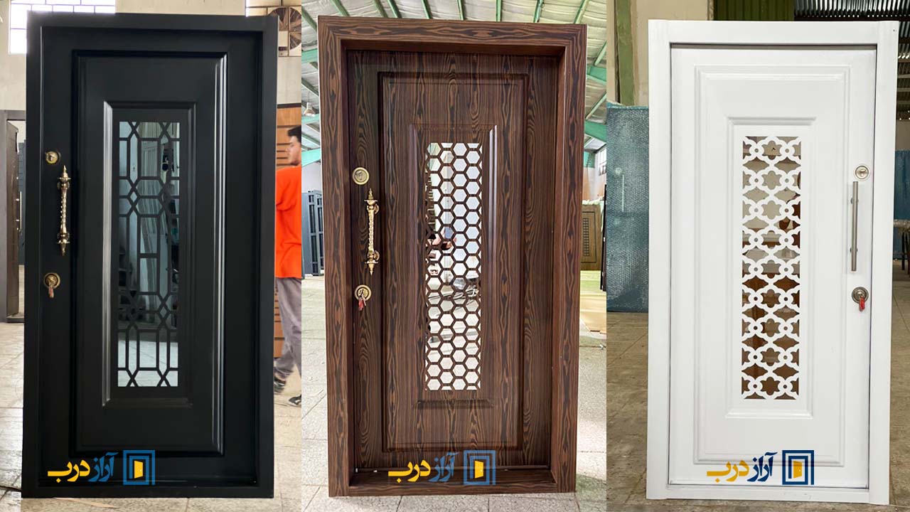 درب ضدسرقت فلزی گلس