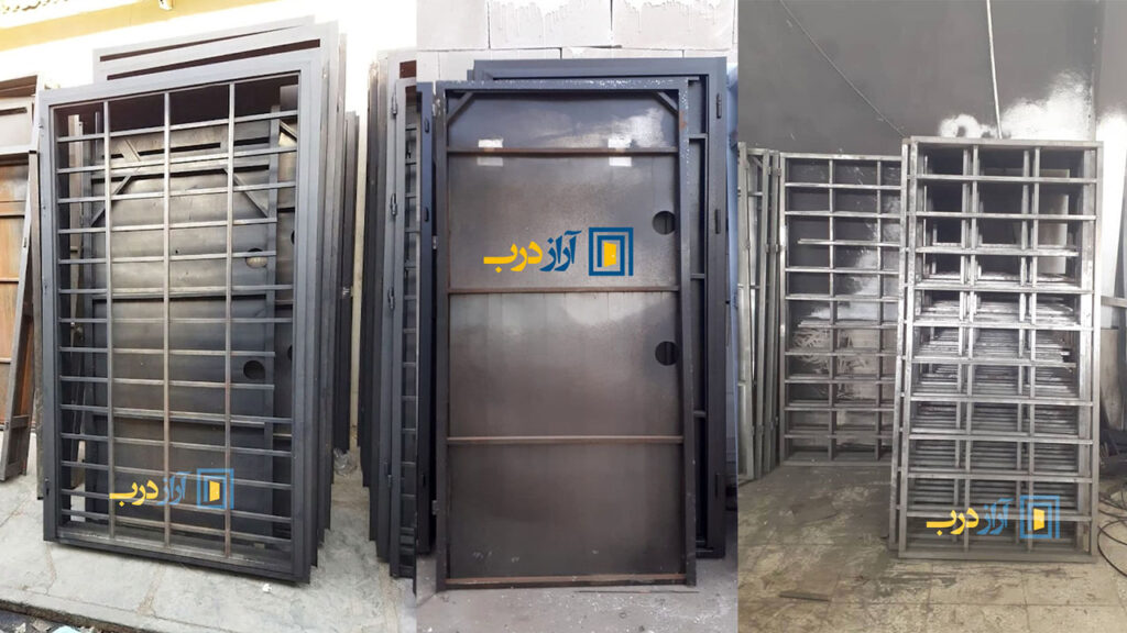 ساختار داخلی ورق و لنگه ایمن درب ضدسرقت آراز درب البرز